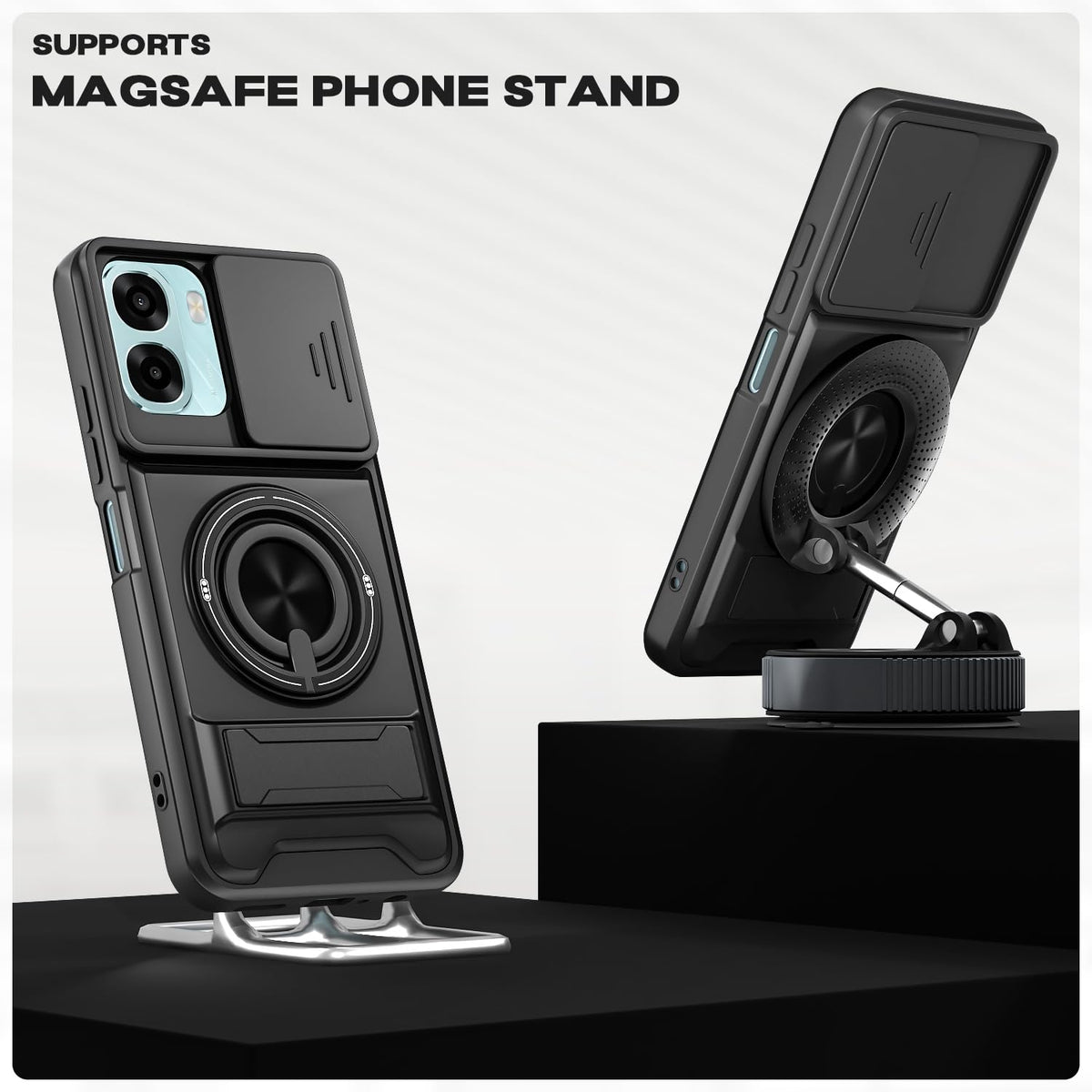 Pikkme Oppo A6X 5G Tough Armor black mobile cover – photo 5