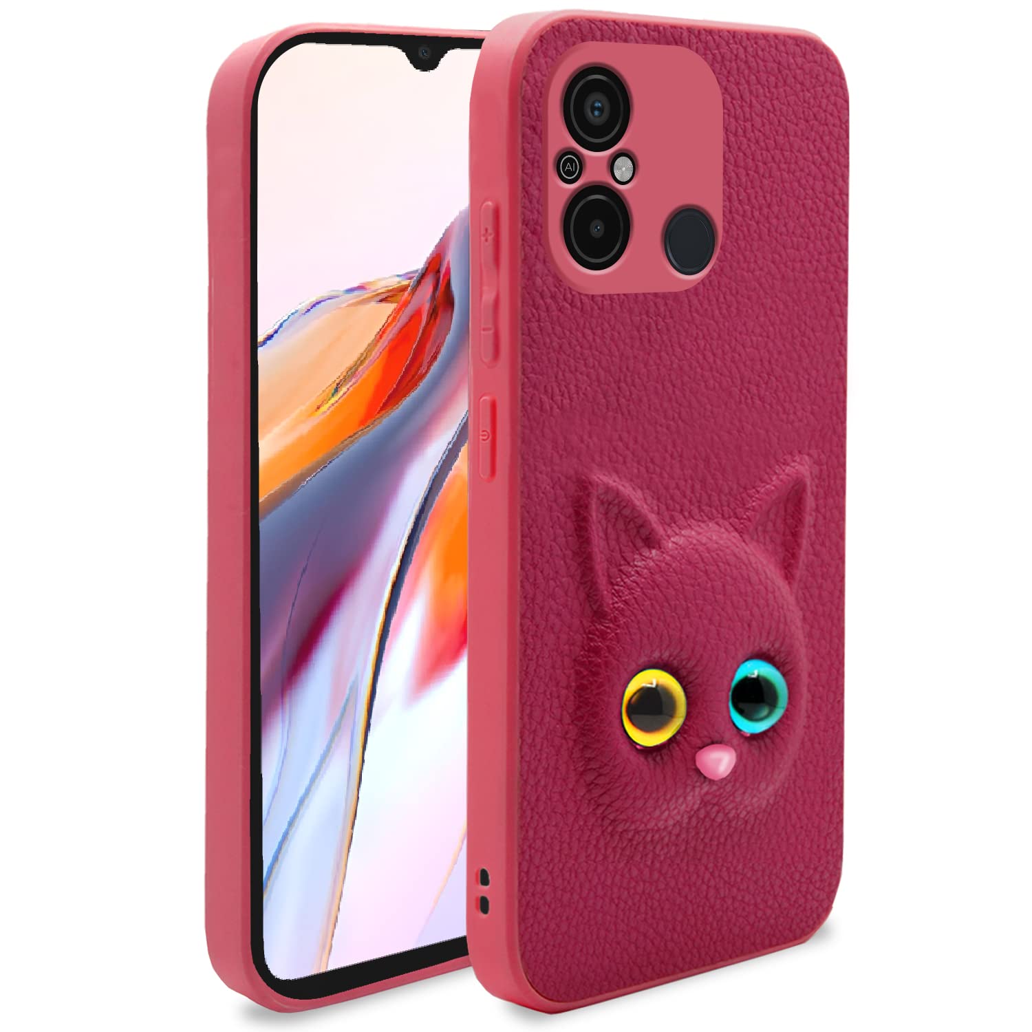 Pikkme pink back cover for Redmi 12C/Poco C55