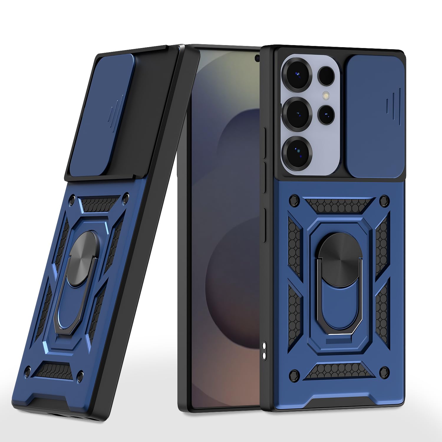 Pikkme Samsung Galaxy S25 Ultra 5G D10 Tough Armor Back Cover - Blue
