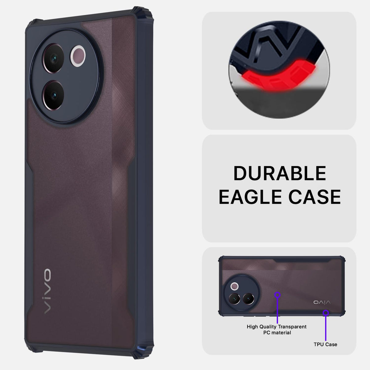 Pikkme blue phone cover for Vivo V30e 5G – photo 5