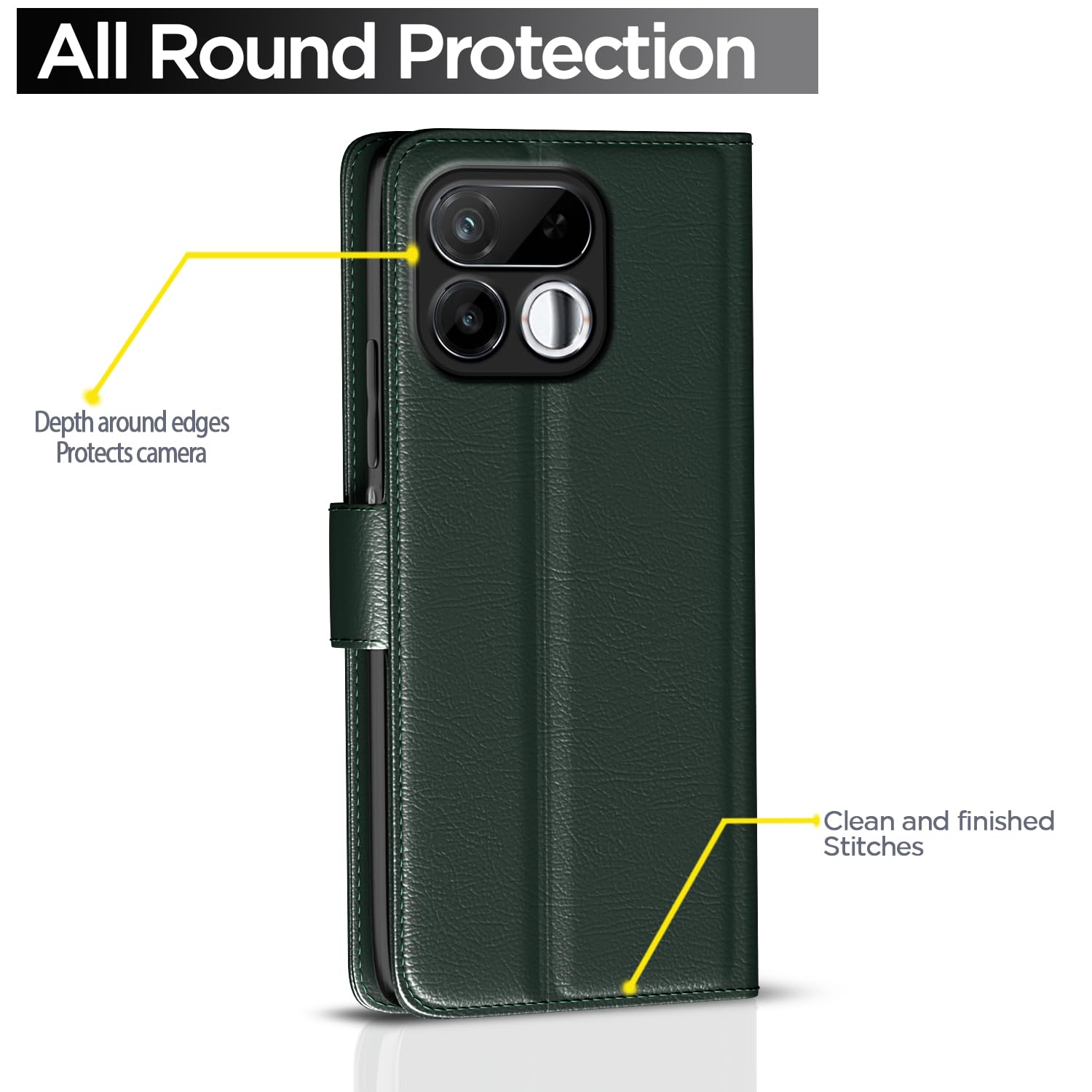 Pikkme Realme 16T 5G Wallet green wallet flip cover – photo 4