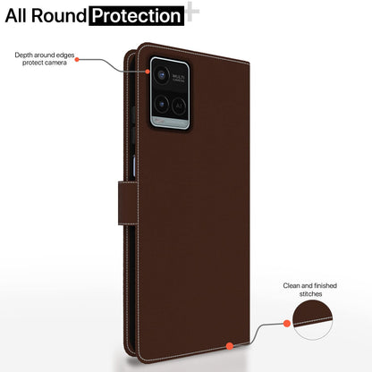 Vivo Y21 2021/Y33s flip case in brown & coffee by Pikkme – photo 4