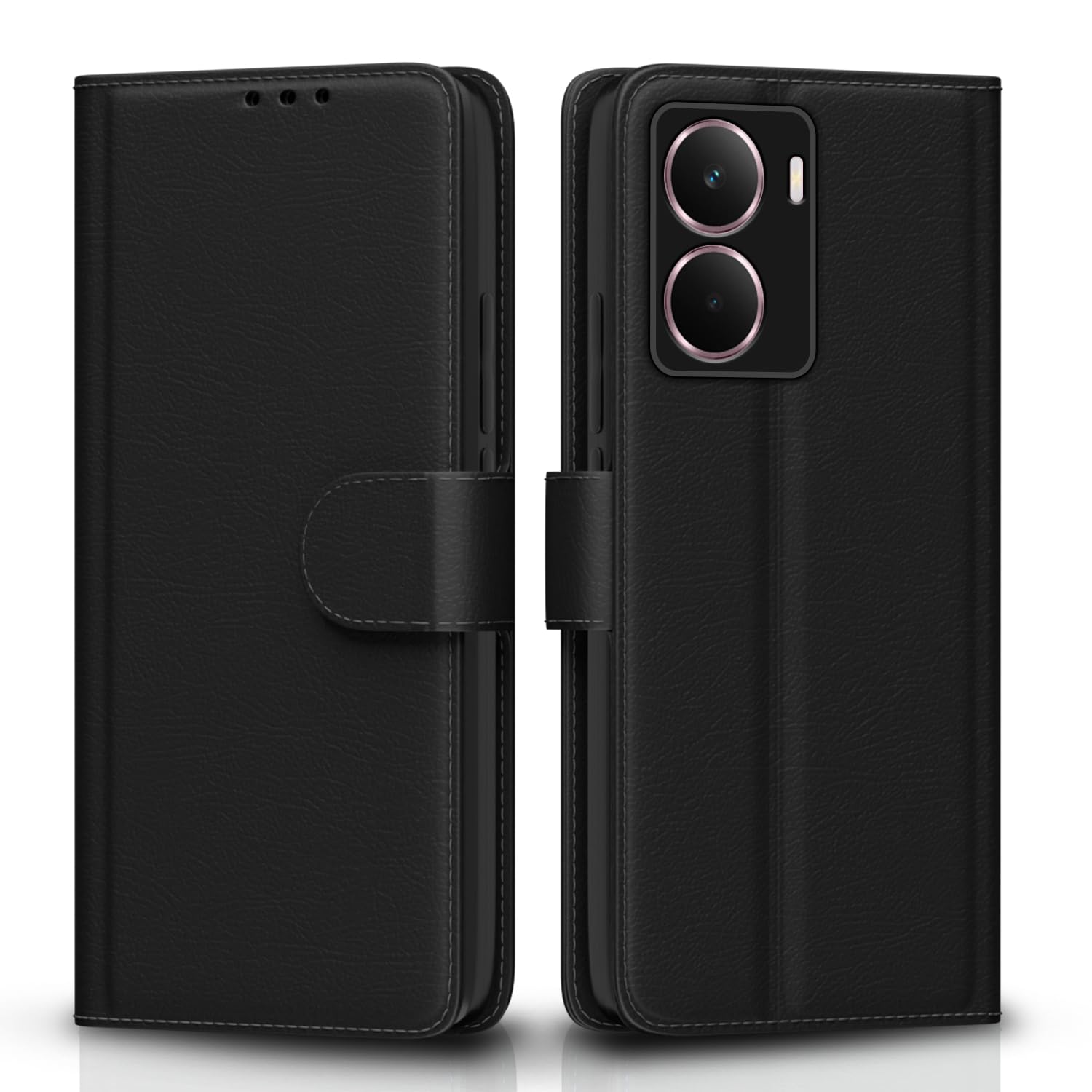 Pikkme Realme P3 5G Vintage Flip Cover - Black
