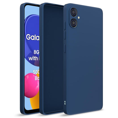 Samsung M04/F04/A04e mobile back cover in blue by Pikkme