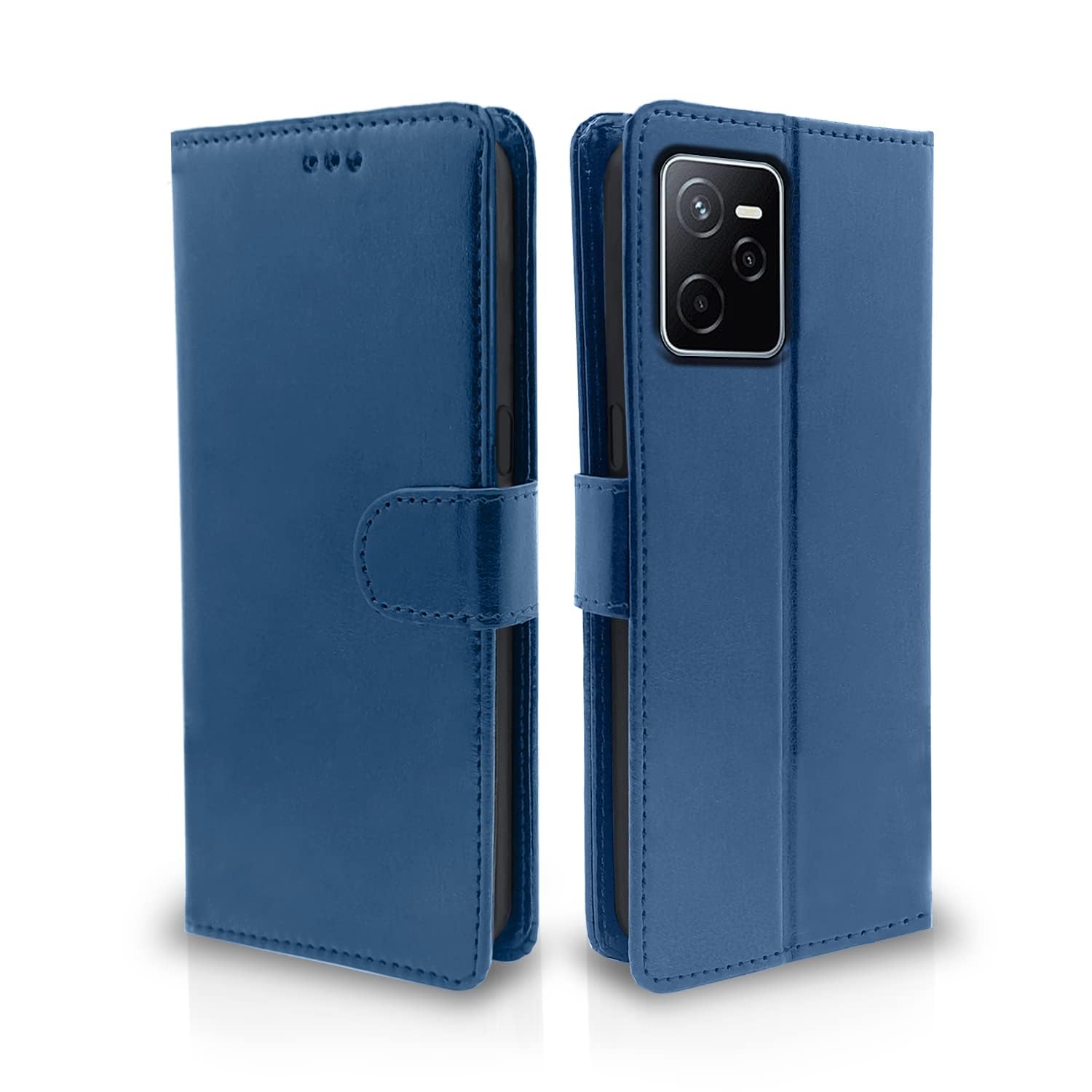 Pikkme Realme Narzo 50A Prime blue mobile flip cover