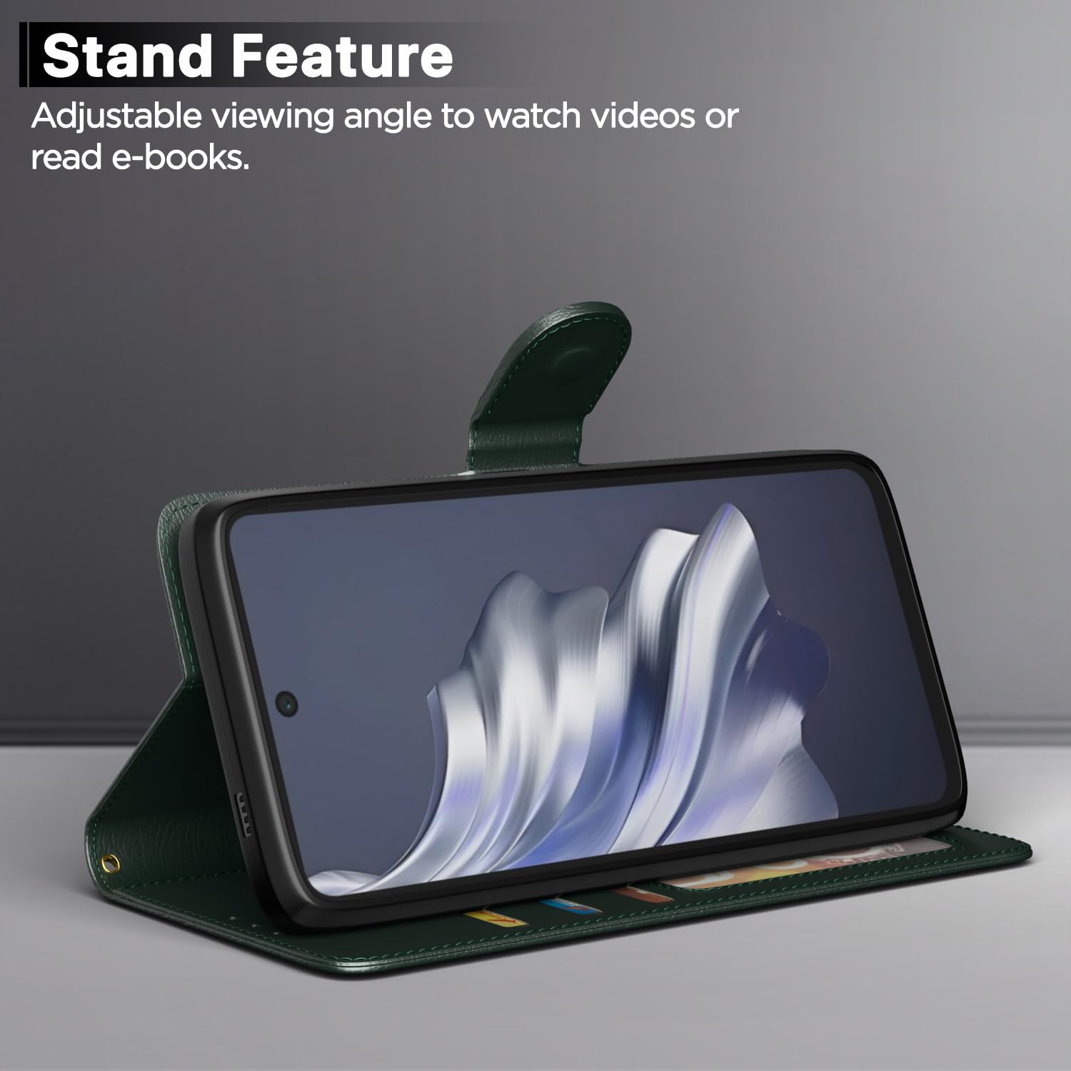 Pikkme Tecno Spark 20 Pro Vintage Flip Cover (Green)