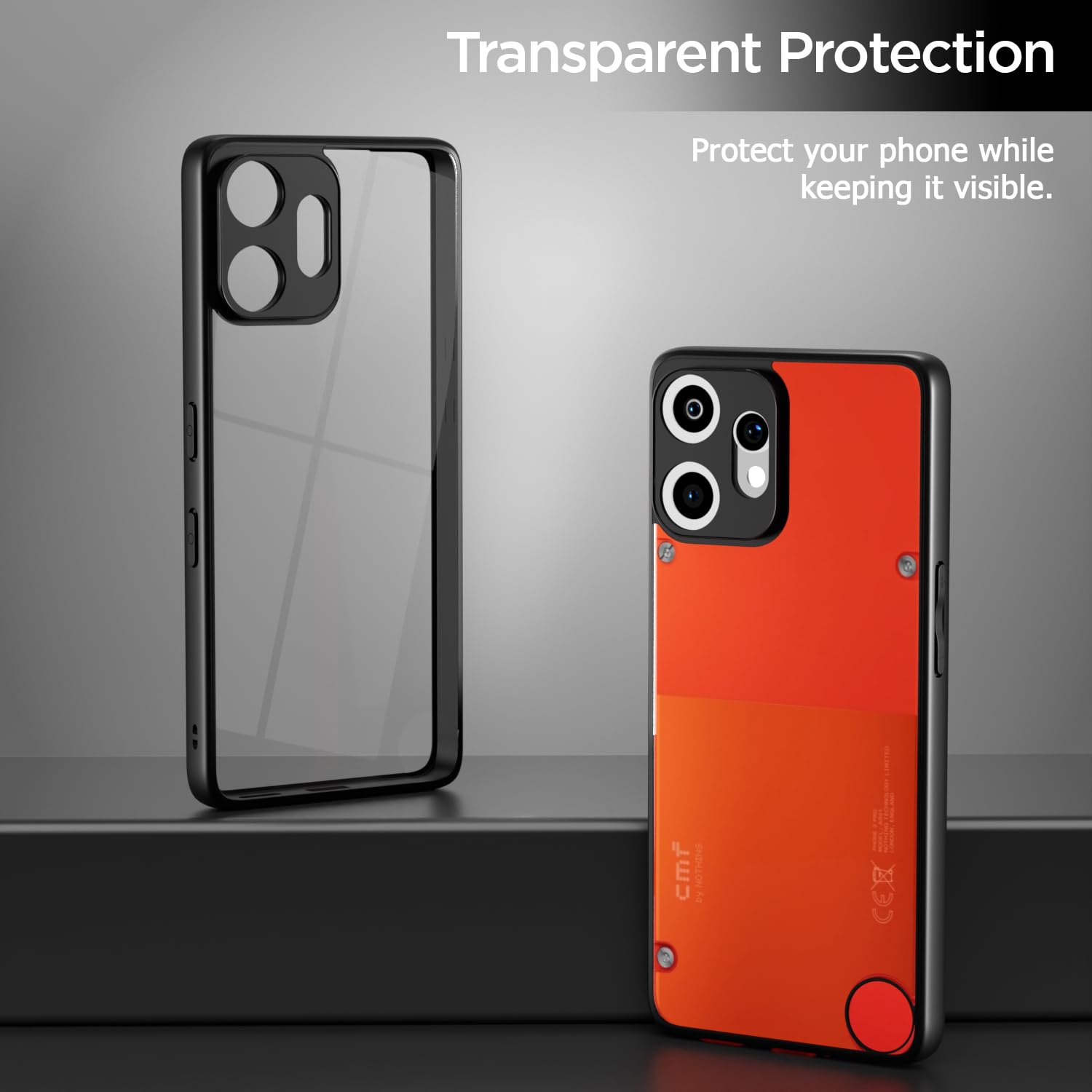 Pikkme CMF by Nothing Phone 2 Pro 5G Eagle 2 Shockproof Sleek Hybrid Armor Back Cover (Black)