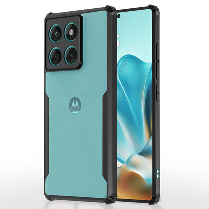 Pikkme black Hybrid mobile back cover for Moto Moto Edge 60/Edge 60 Fusion 5G