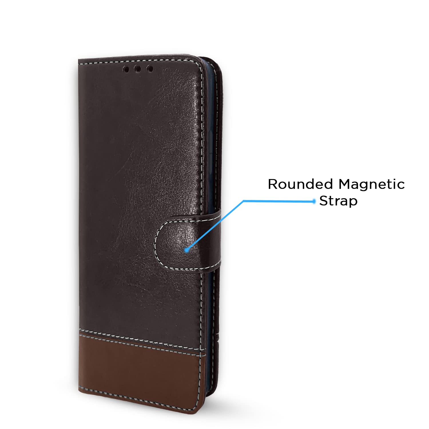 Pikkme coffee & brown Magnetic flip case for Samsung M04/F04/A04e – photo 6