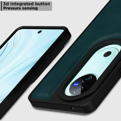 Pikkme green Leather mobile back cover for Vivo V40/V40 Pro/T3 Ultra 5G – photo 6