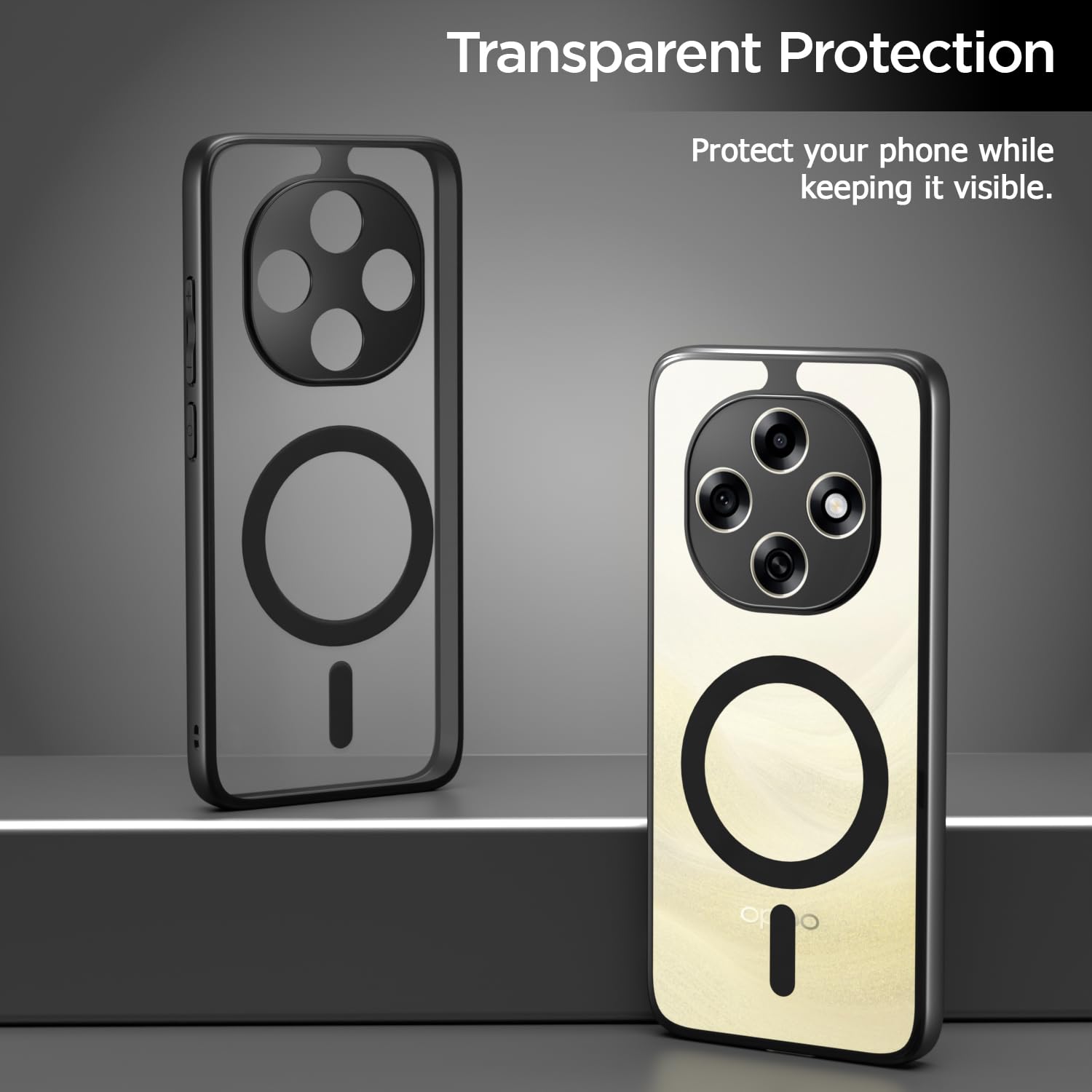 Oppo F31 Pro 5G back cover in black mag-safe by Pikkme – photo 3