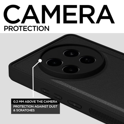 Pikkme Realme 13 Plus 5G / Realme P1 Speed 5G Leatherback Back Case | Black