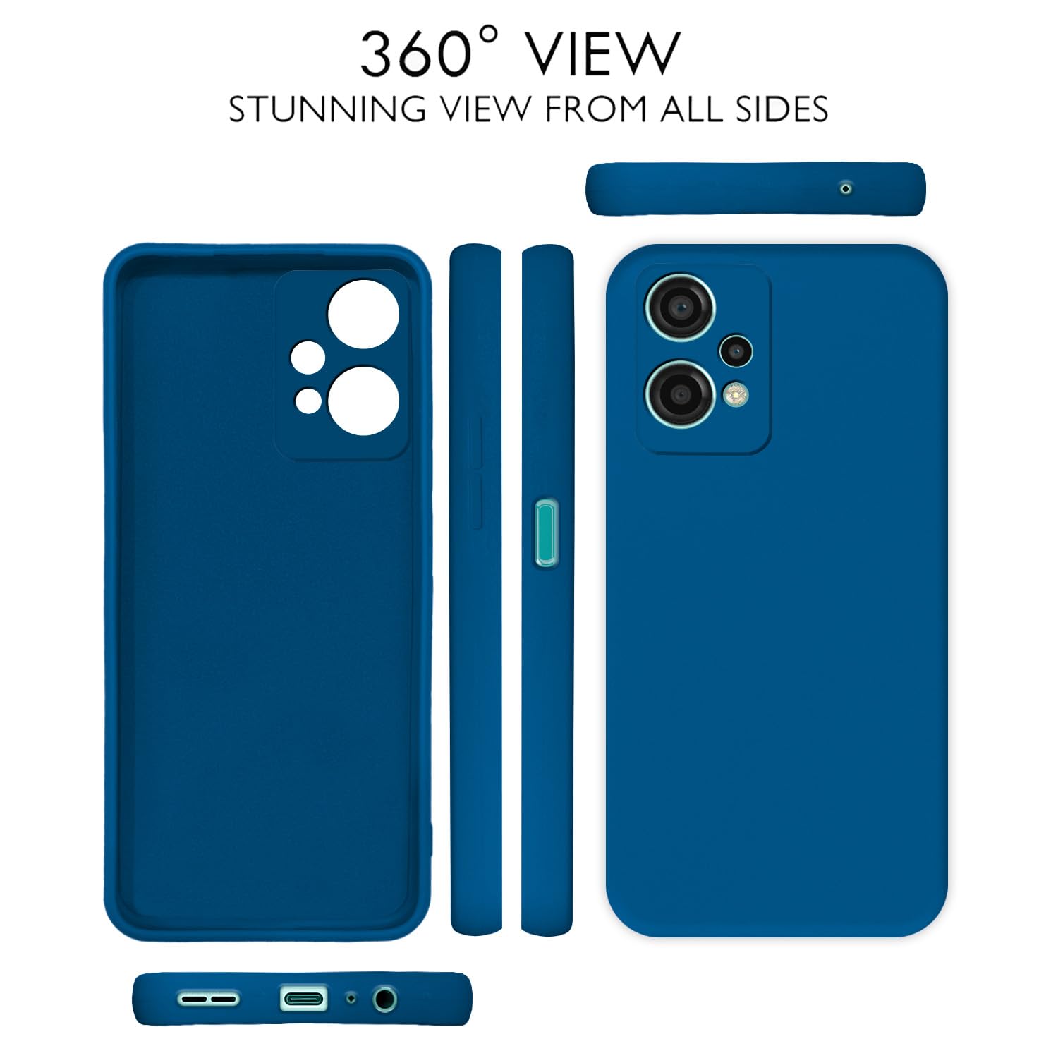 Blue Liquid Silicone mobile cover for OnePlus Nord CE 2 Lite 5G – Pikkme – photo 3