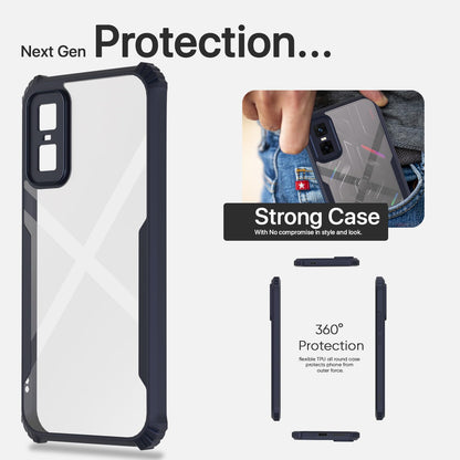Pikkme Infinix GT 30 Pro 5G Eagle Crystal Clear Transparent Back Cover (Blue)