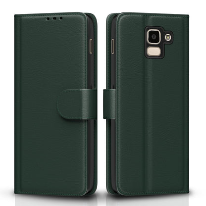 Pikkme Samsung J6 2018 green flip case
