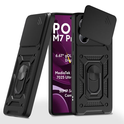 Black back cover for Poco M7 Pro 5G – Pikkme