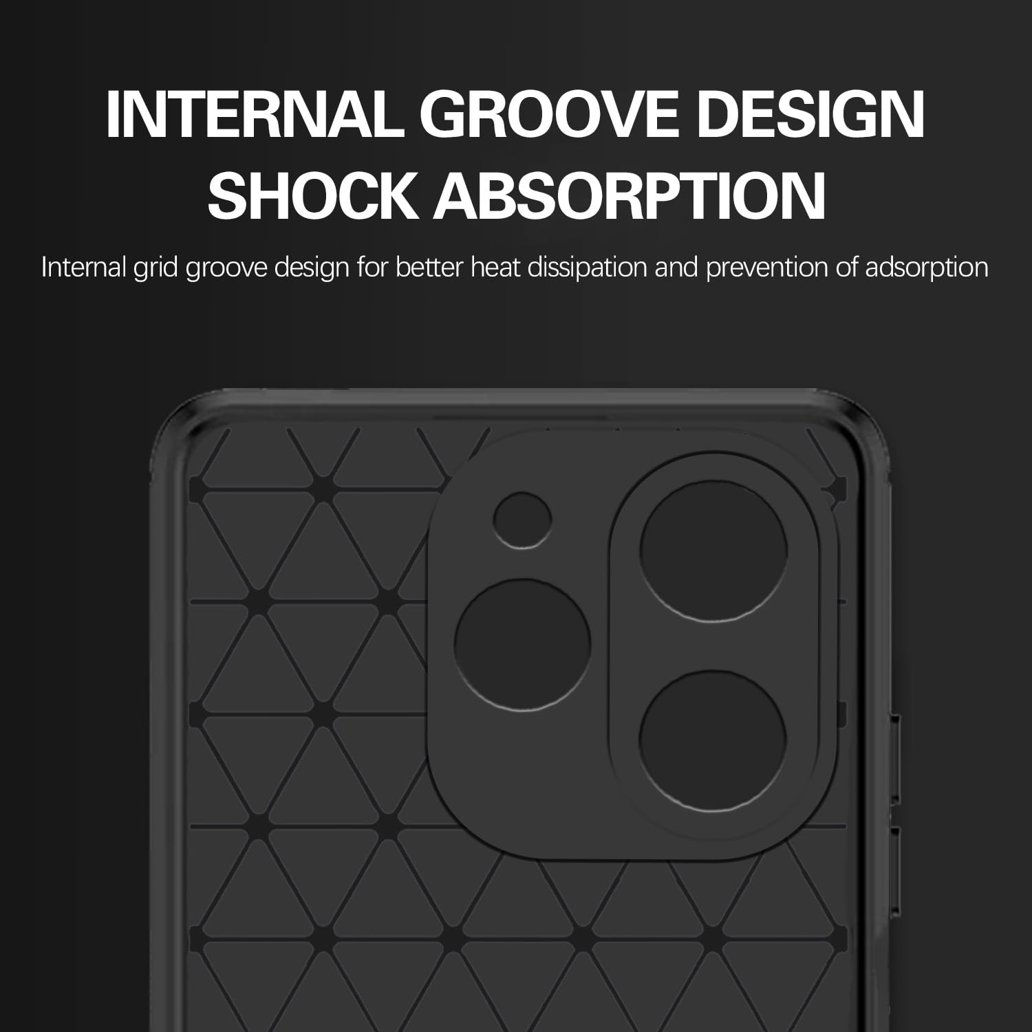 Tecno Spark 30C 5G Hybrid back cover in black by Pikkme – photo 5