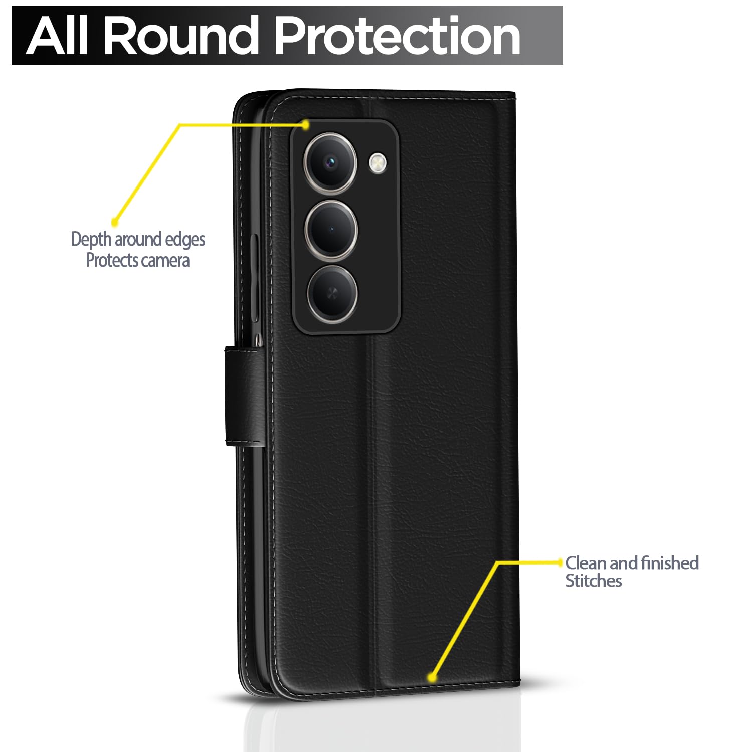 Pikkme black Wallet flip case for Redmi 15 5G – photo 4