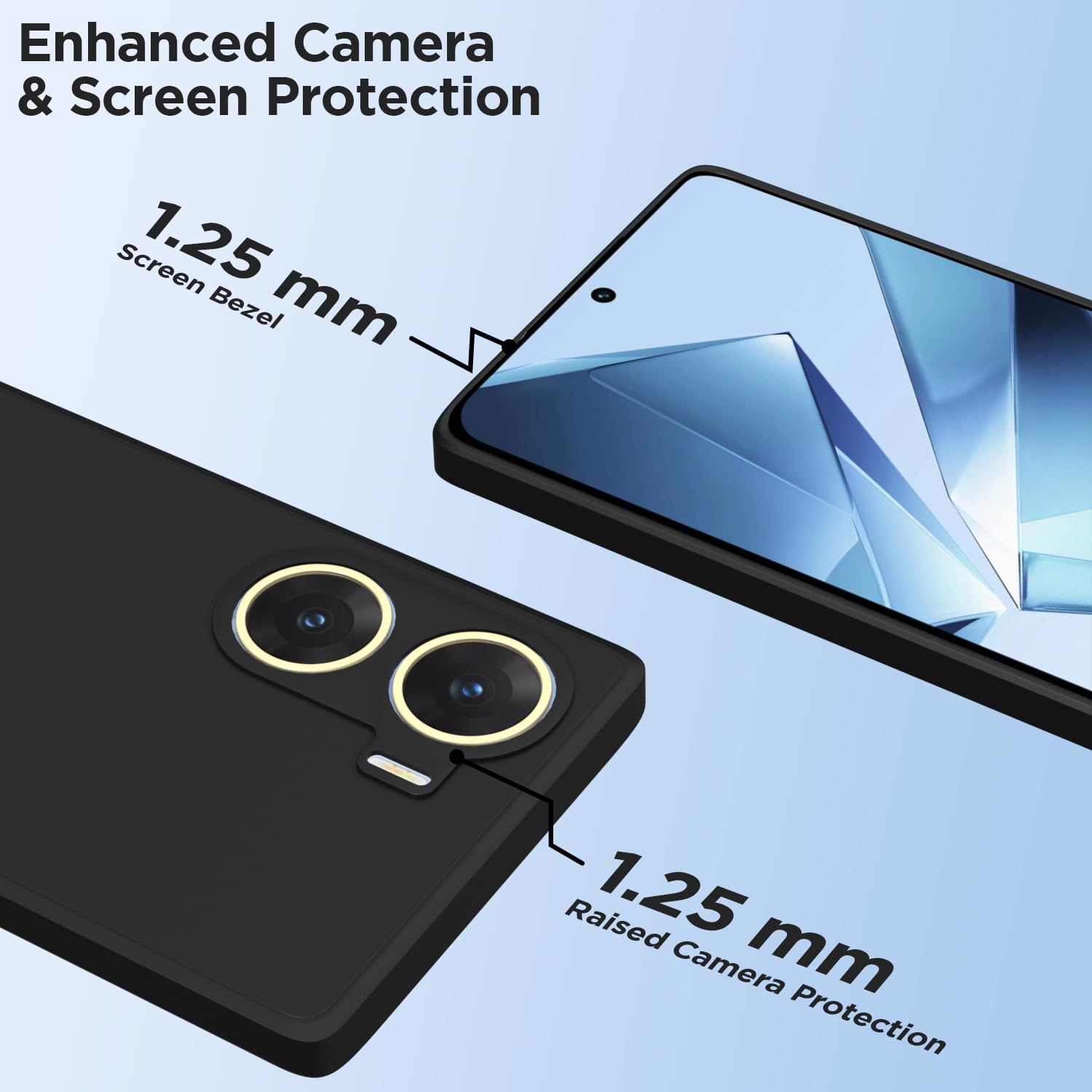 Pikkme black mobile back cover for Vivo V29e 5G – photo 6