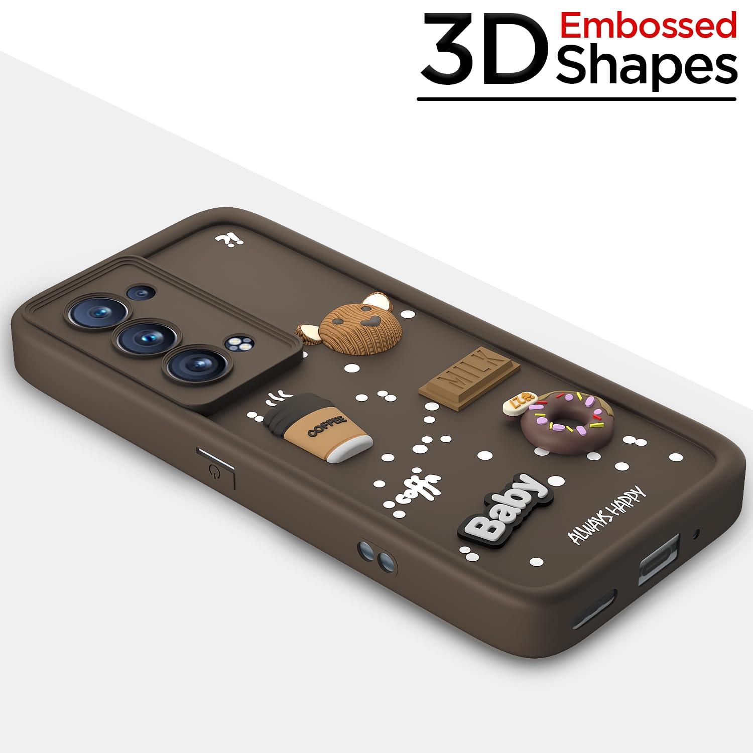 Pikkme Oppo Reno 6 Pro Plus 5G/3D brown mobile cover – photo 3