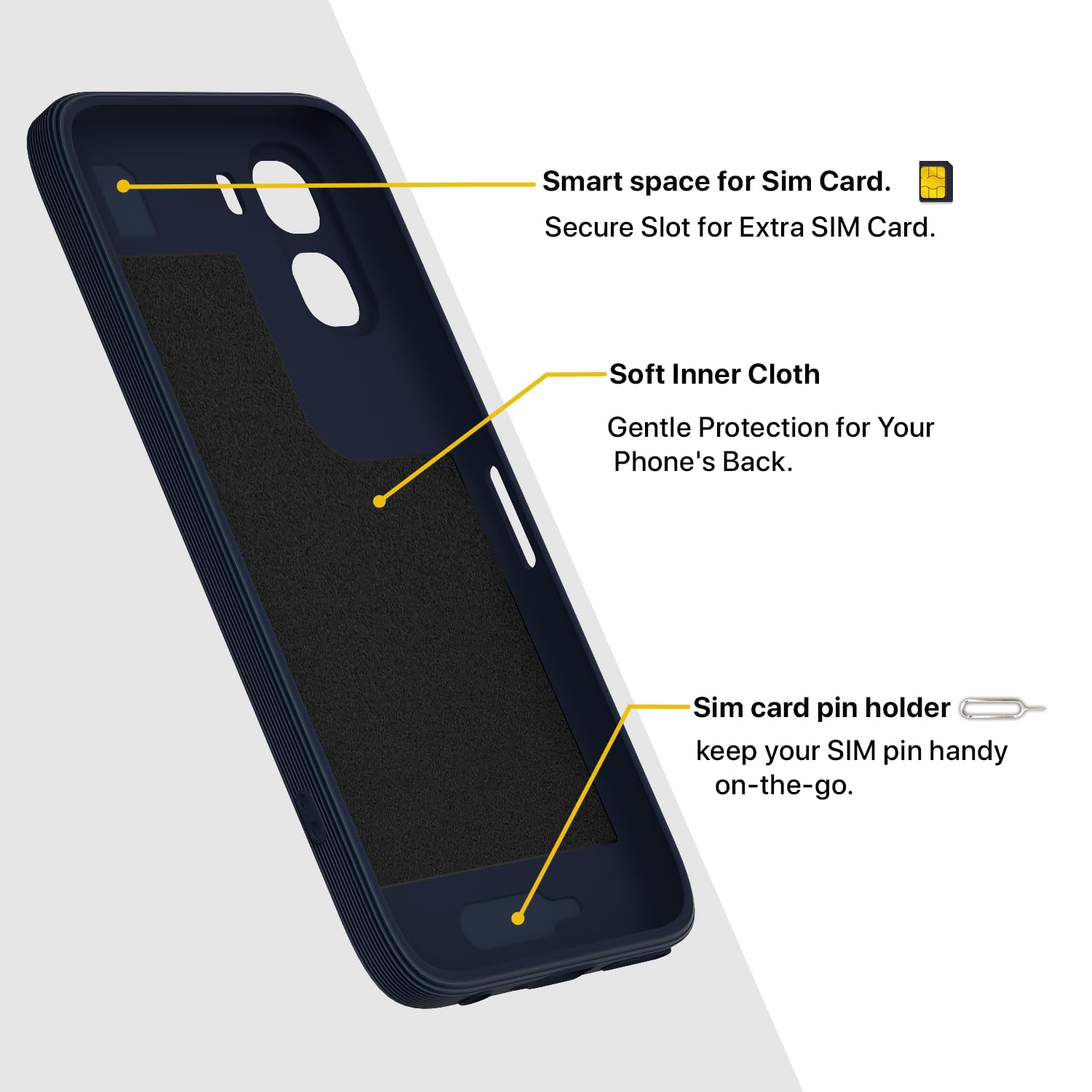 Oppo A6X 5G back cover in blue by Pikkme – photo 6