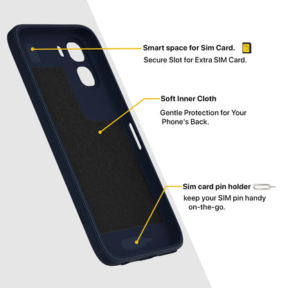 Oppo A6X 5G back cover in blue by Pikkme – photo 6
