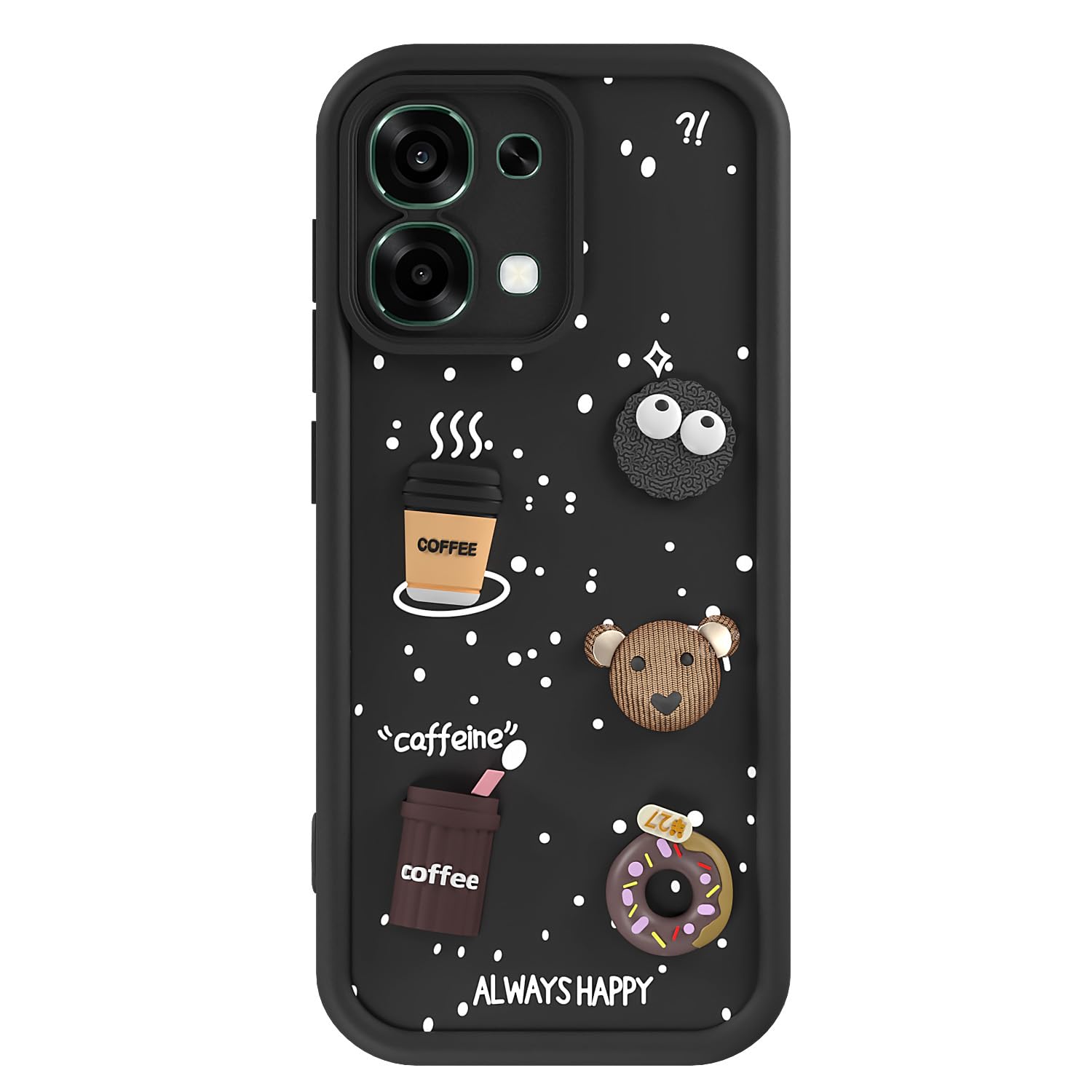 Pikkme black Silicone mobile cover for Oppo F31 5G/F33 5G/3D – photo 7