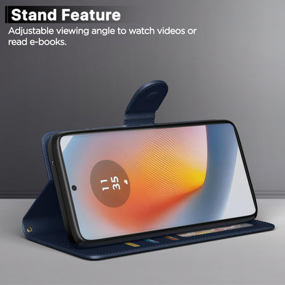Pikkme Moto Edge 50 Fusion/G96 5G Wallet blue flip cover – photo 3