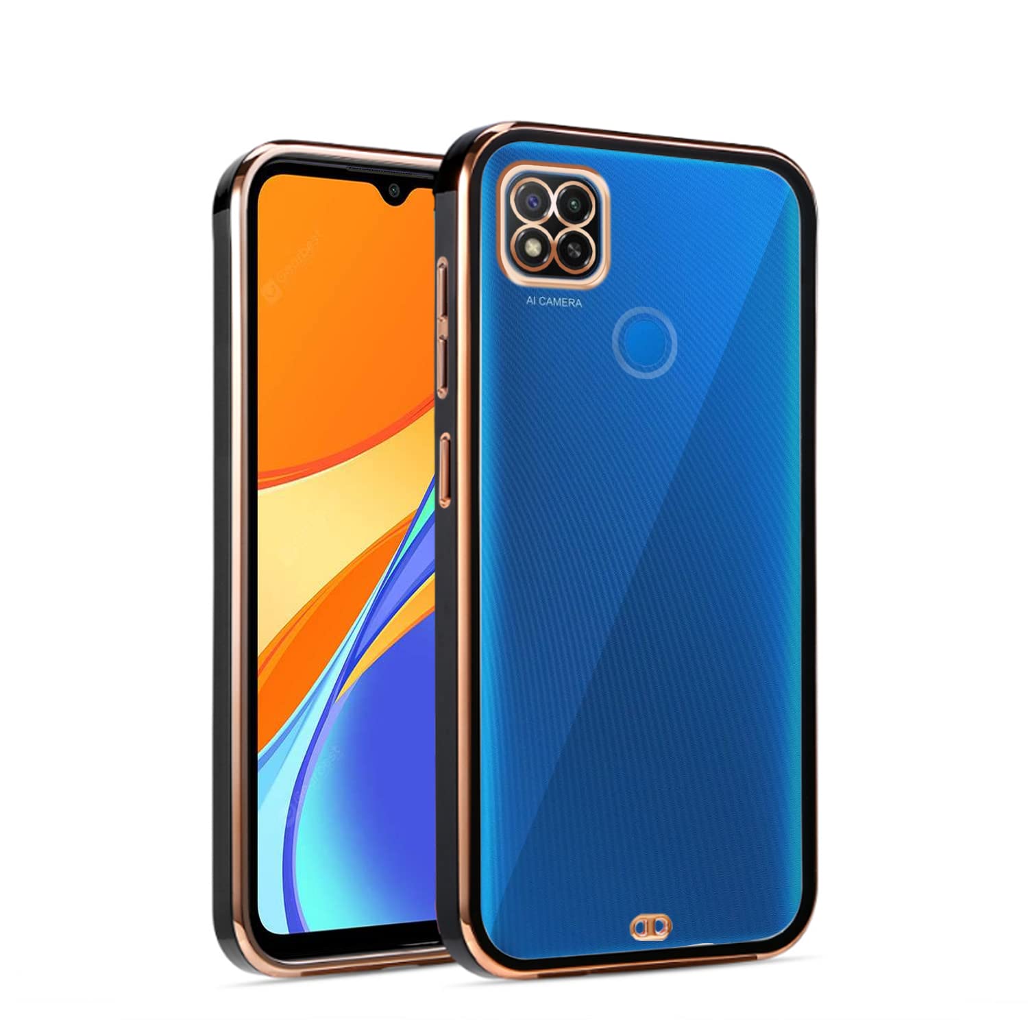Pikkme Redmi 9/9C/9, Poco C31/Redmi 10A Chrome black mobile back cover