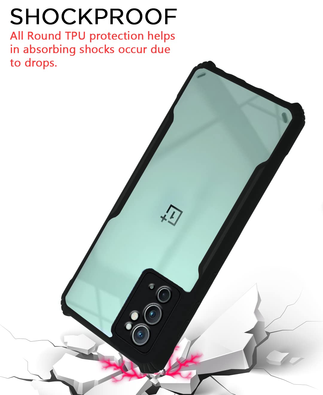 OnePlus 9RT 5G mobile back cover in black by Pikkme – photo 3