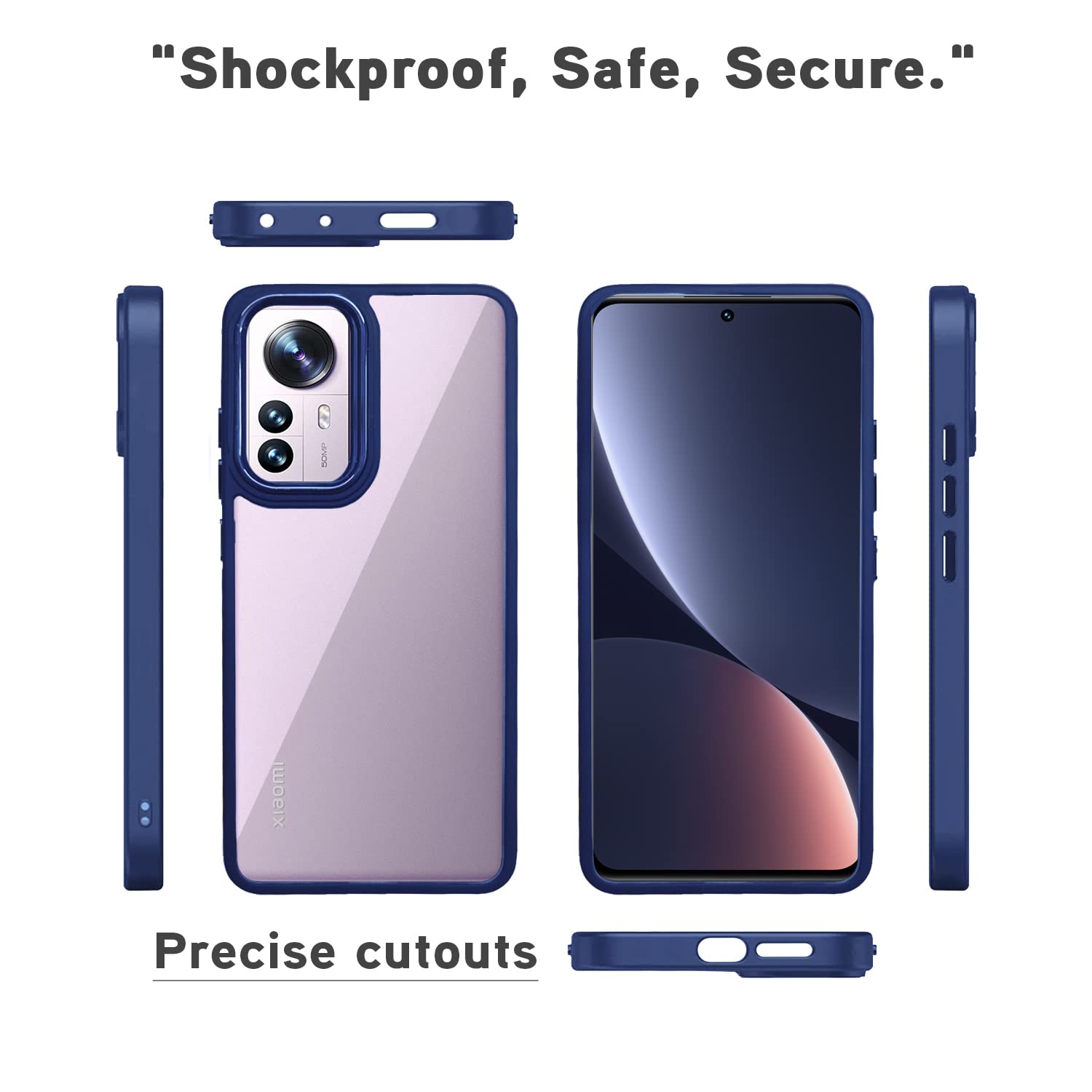 Mi Xiaomi 12 Pro Chrome mobile cover in blue by Pikkme – photo 3