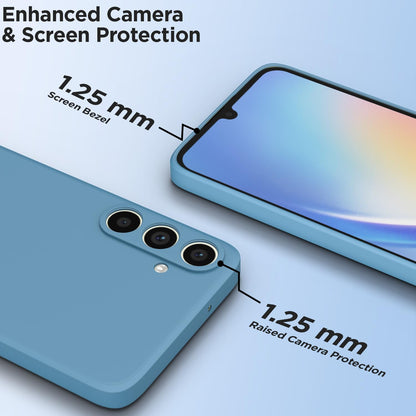 Pikkme aqua blue Matte mobile back cover for Samsung A34 5G – photo 2