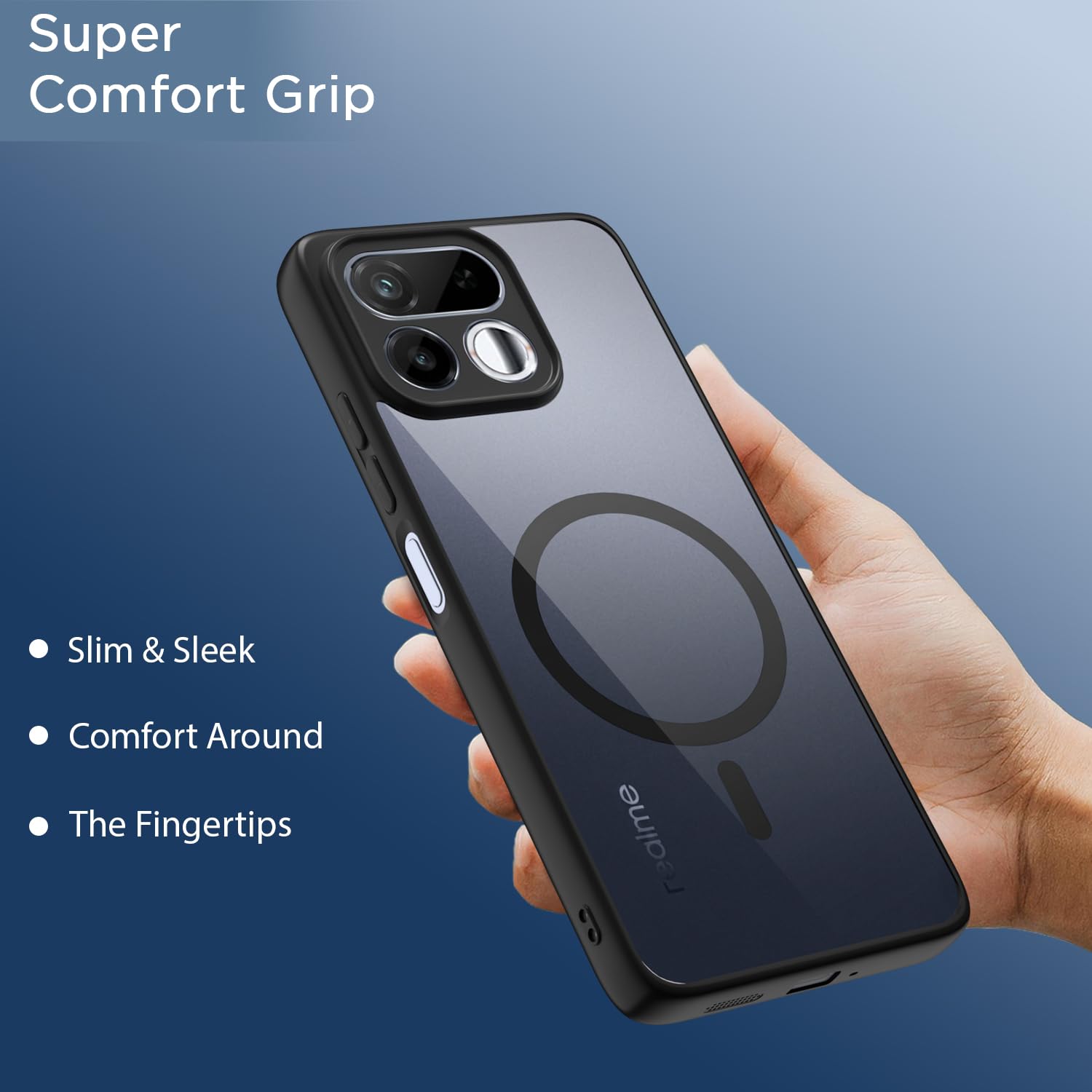 Pikkme black mag-safe mobile back cover for Realme 16T 5G – photo 6