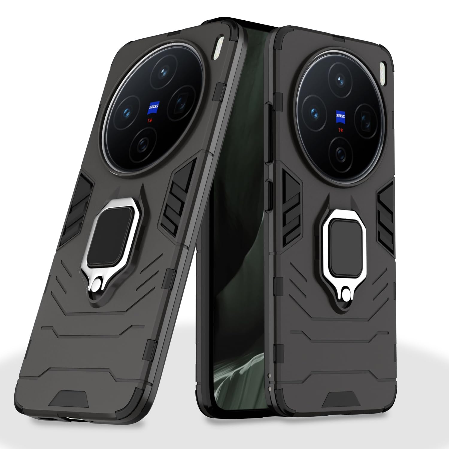 Pikkme Vivo X200 5G D5 Tough Armor Bumper Cover (Black)