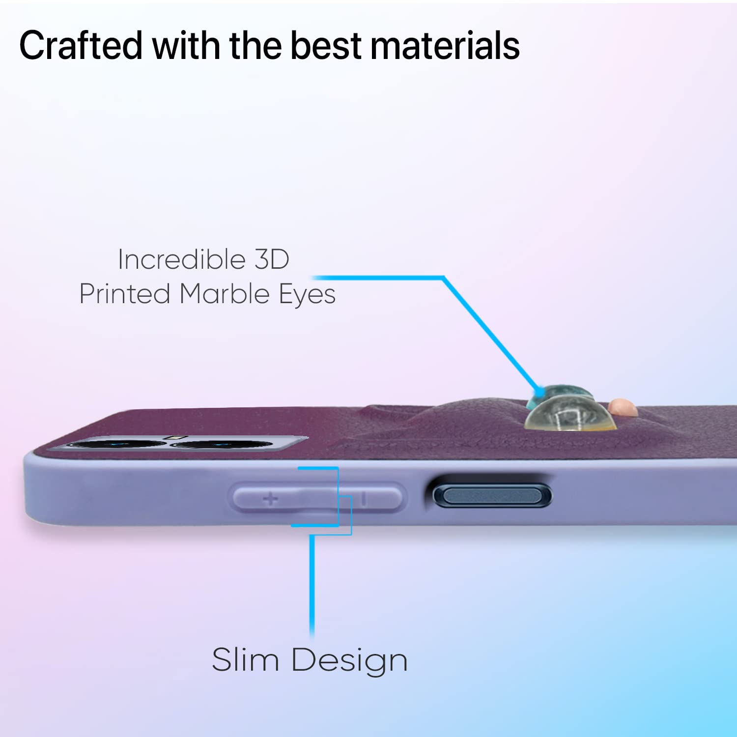 Pikkme Vivo Y22 Kitty Back Cover (Purple)