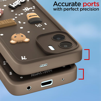 Pikkme Redmi A1/A2 brown back cover – photo 4