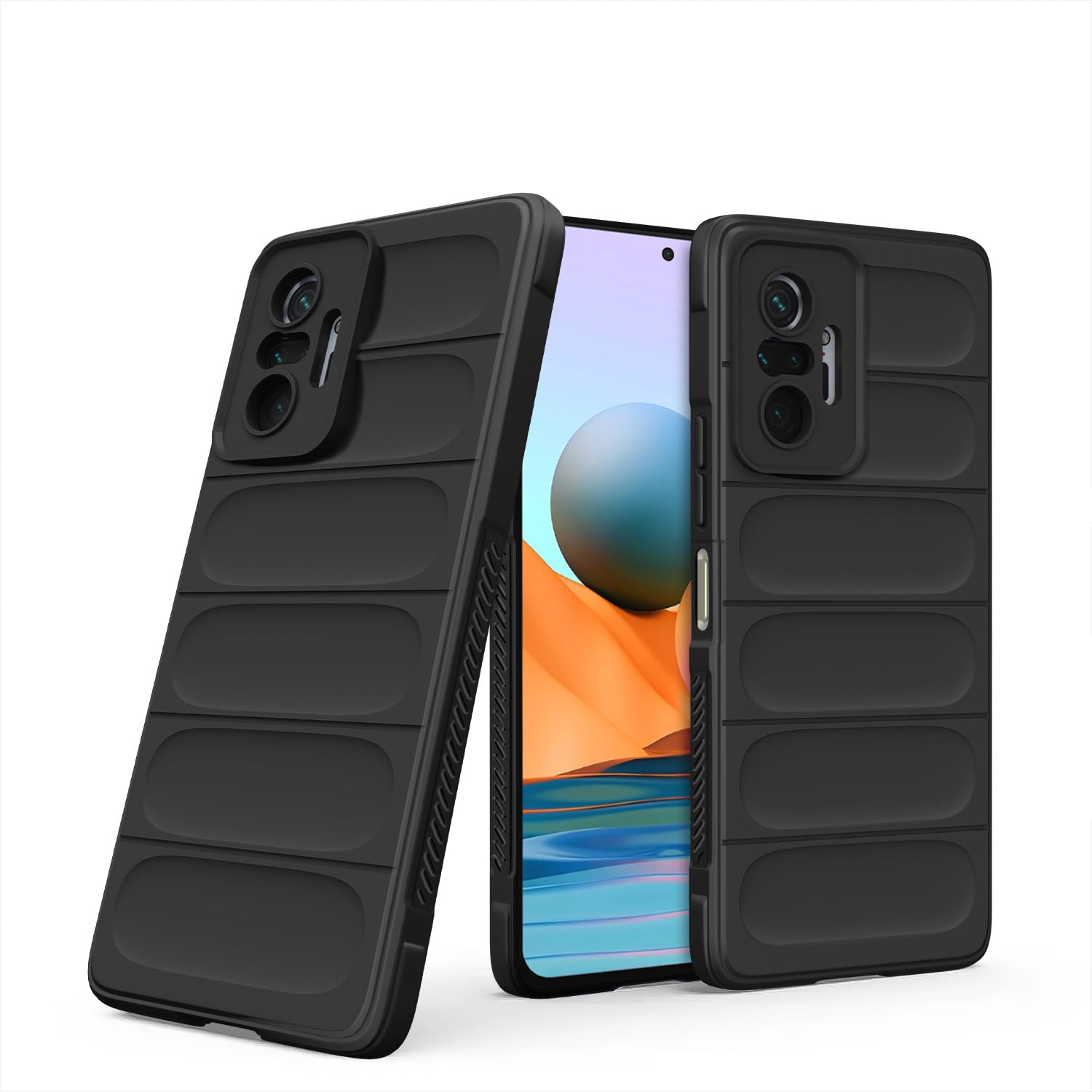 Redmi Note 10 Pro 4G/10 Pro Max phone cover in black by Pikkme