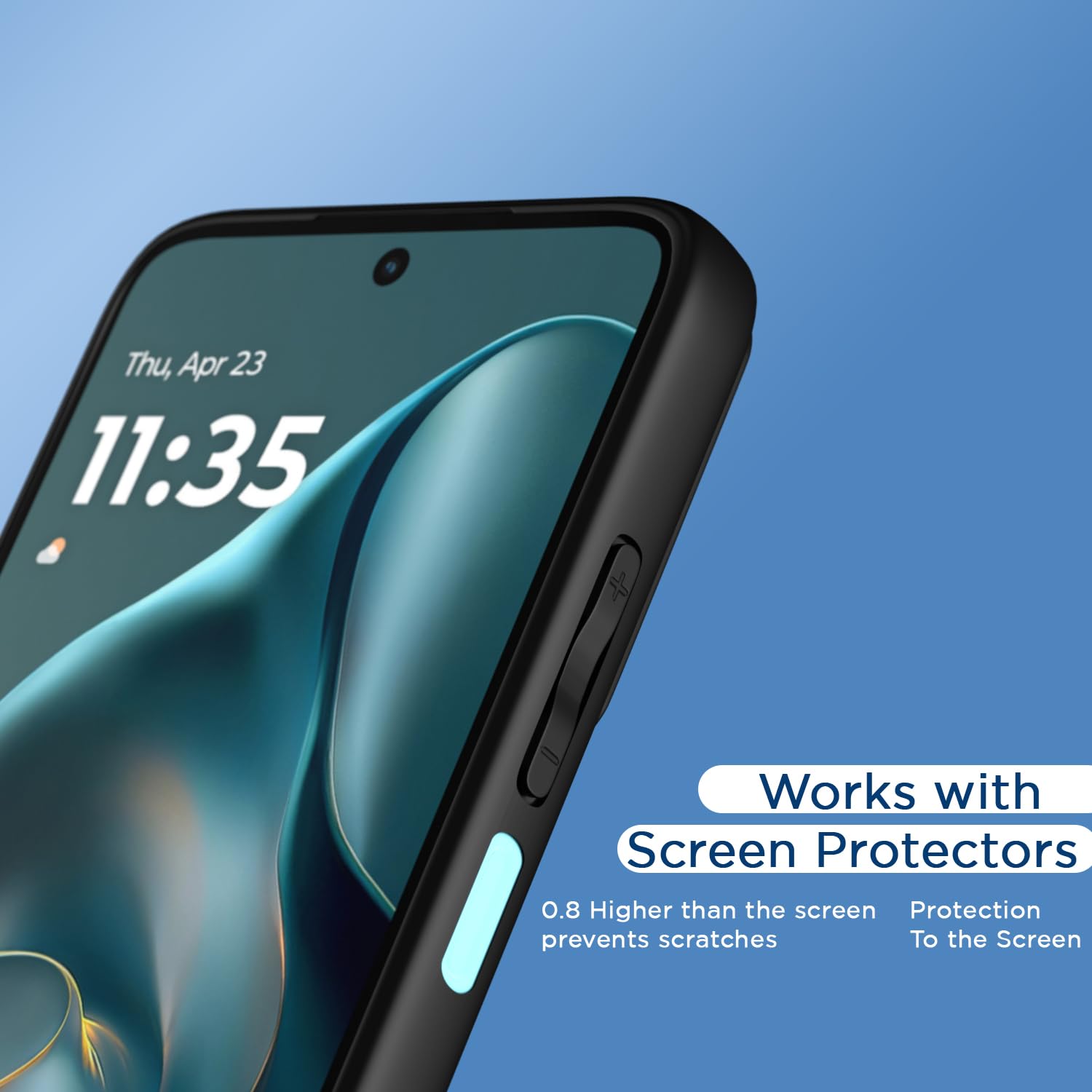 Moto G05 Hybrid back cover in black by Pikkme – photo 7