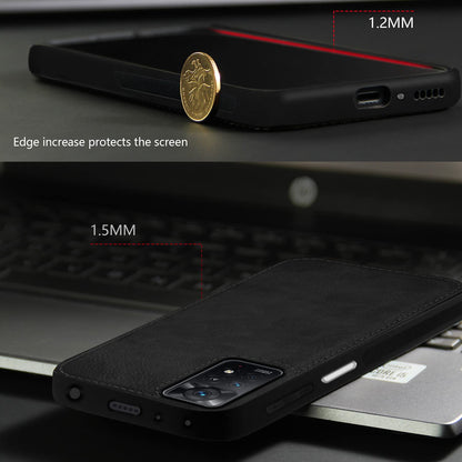 Redmi Note 11 Pro/Note 11 Pro Plus 5G Leather phone cover in black by Pikkme – photo 3