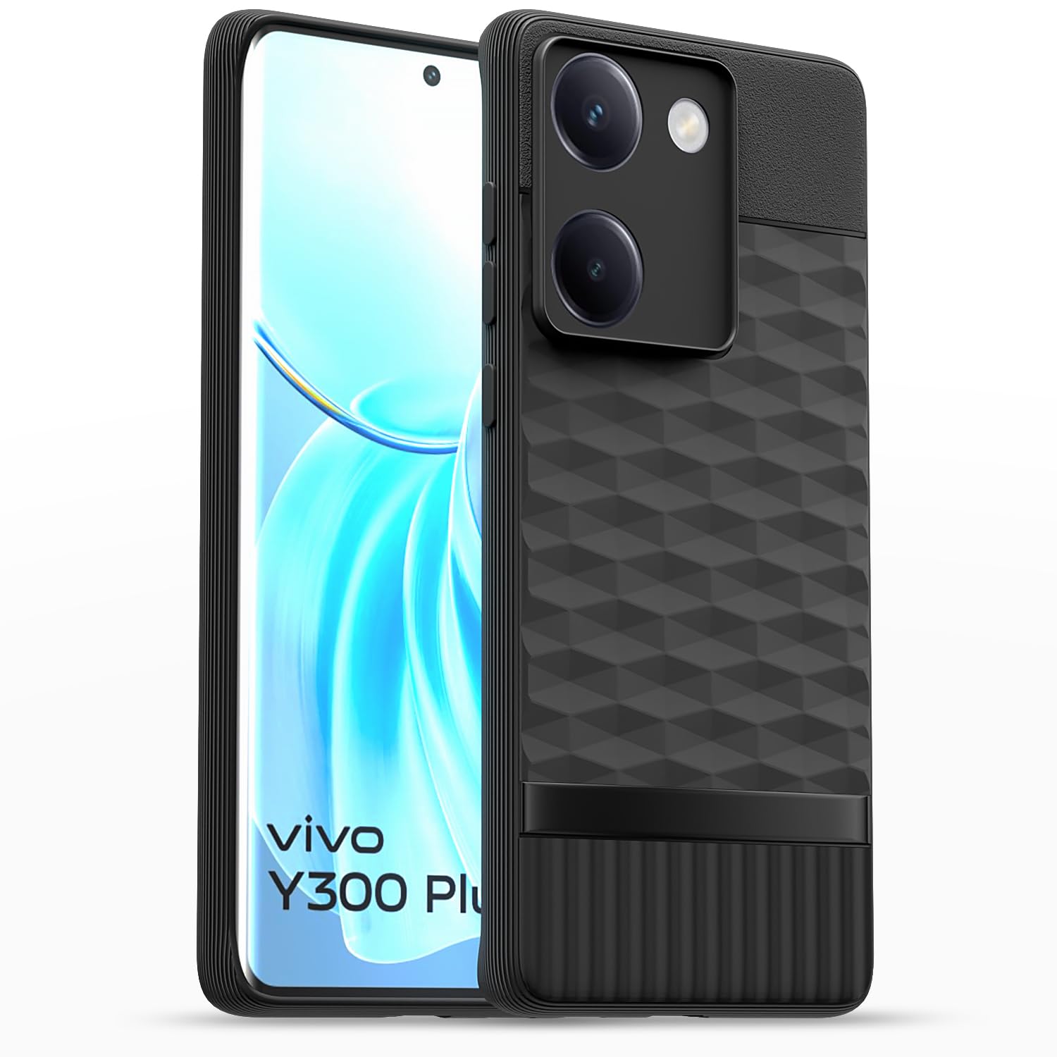  Vivo Y300 Plus 5G  Gencase Back Cover - Black