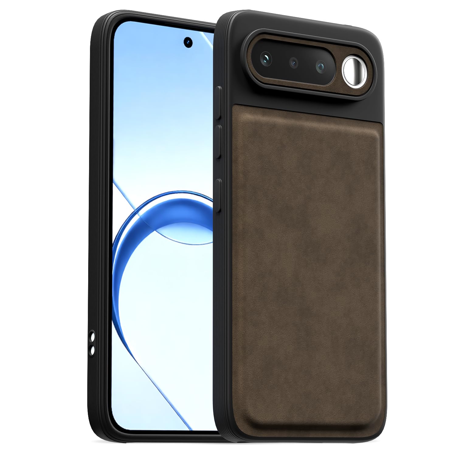 Realme 16 5G Leather mobile back cover in coffee by Pikkme