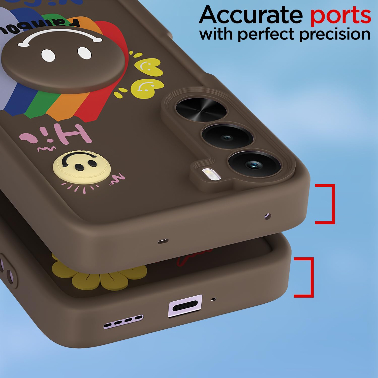 Pikkme brown mobile cover for Realme P4x 5G – photo 4