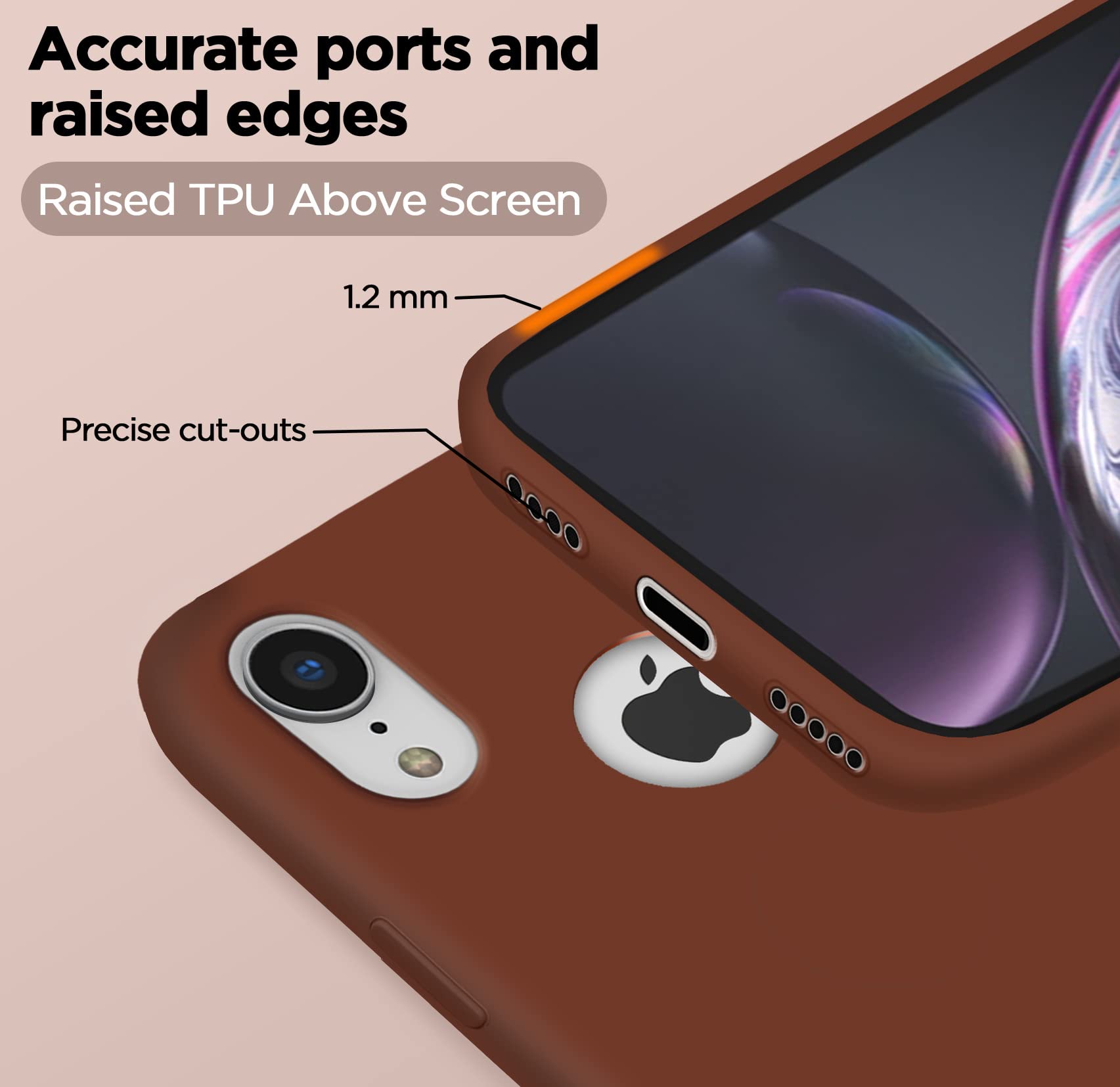 Brown Soft Silicone mobile cover for iPhone XR – Pikkme – photo 5