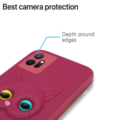 Pikkme Vivo T1 5G / Vivo Y75 5G / iQOO Z6 5G Kitty Back Cover (Pink)