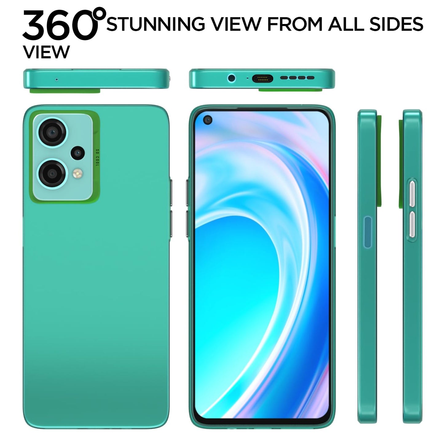 Pikkme OnePlus Nord Ce 2 Lite 5G So Cool Matte Finish Back Cover (Green)