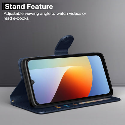 Pikkme Redmi A7 Pro/Poco C85x 5G Wallet blue flip case – photo 3