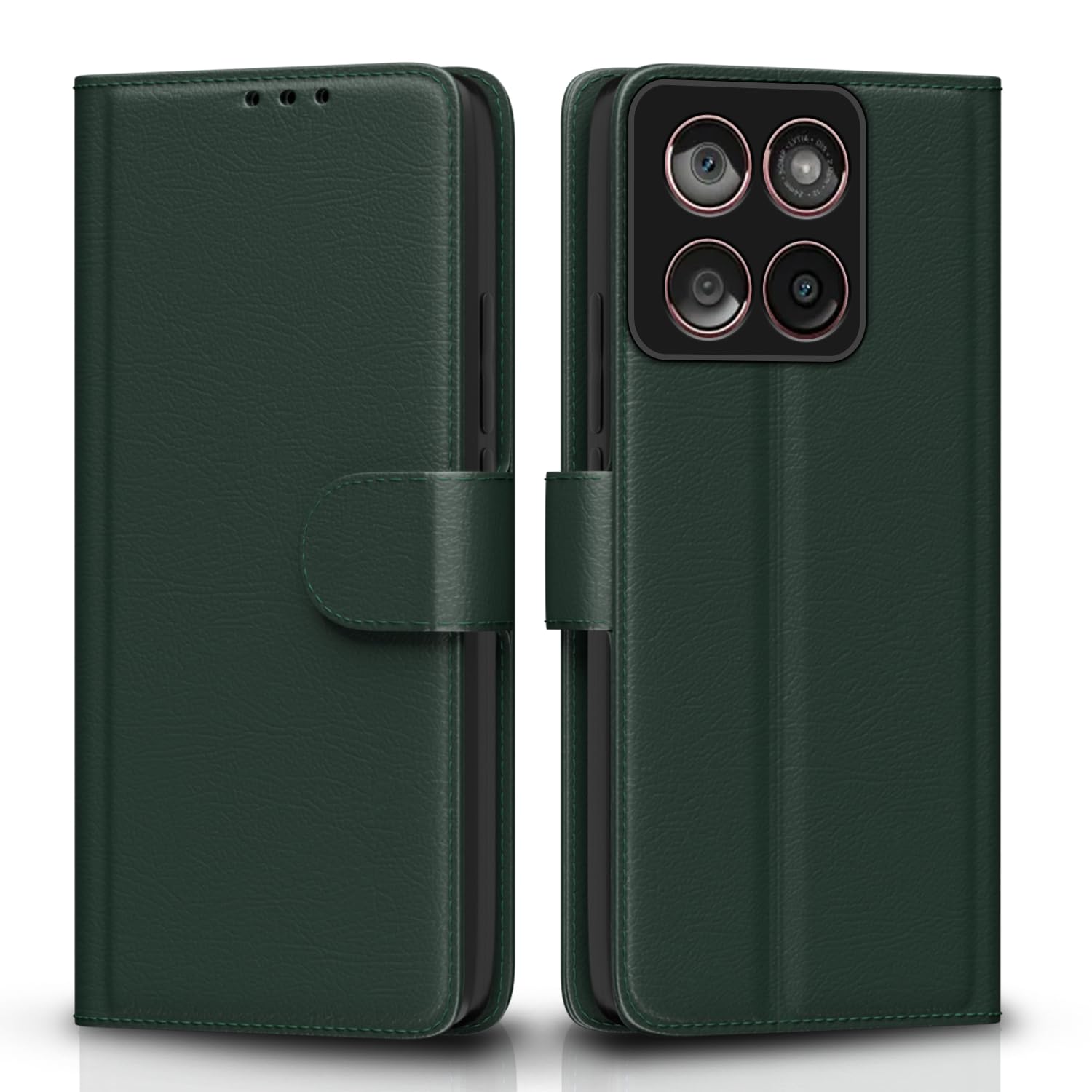 Moto Edge 60/Edge 60 Fusion 5G Wallet mobile flip cover in green by Pikkme