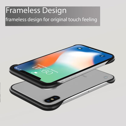 Pikkme iPhone X/Xs  Frameless Back Cover (Black)