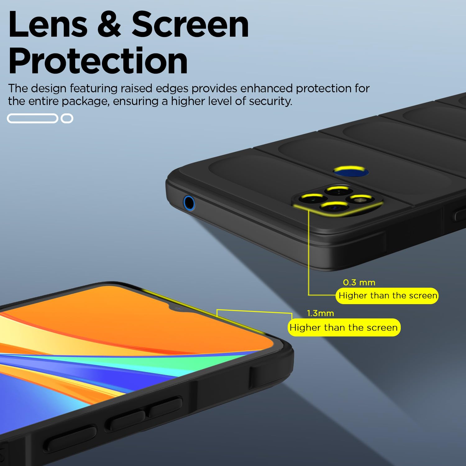 Black Liquid Silicone mobile back cover for Redmi 9/9C/9, Poco C31 – Pikkme – photo 4