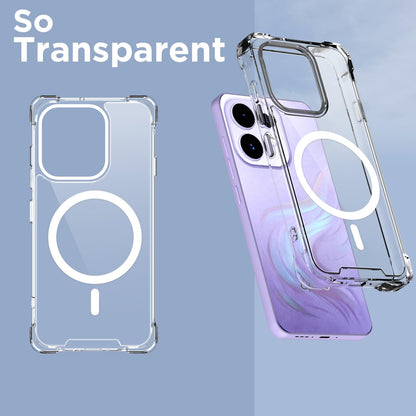Transparent mag-safe back cover for Oppo Reno 16/16 Pro 5G – Pikkme – photo 2